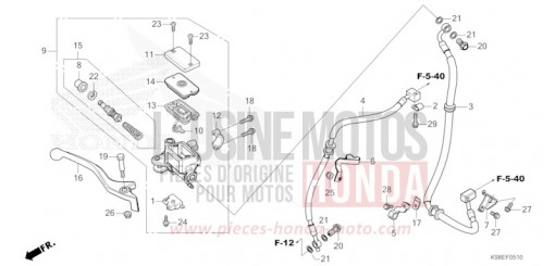 HAUPTBREMSZYLINDER, VORNE ZYLINDER CBF125NAM de 2021